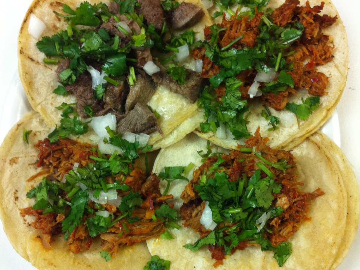 Assortment of street tacos